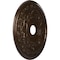 Ekena Millwork Baltimore PVC Medallion (Canopies up to 7 3/4"), 22"OD x 3 1/2"ID x 1"P, Metallic Mystic Brown CMP22BAAMB - alternate 4